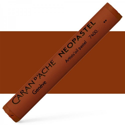 Set of 3 Caran D’ache Neopastel Russet oil pastels, ideal for vibrant blending and layered techniques.