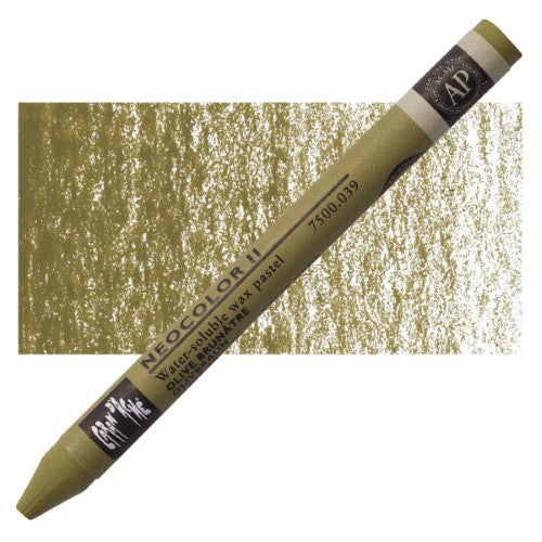 Crayon - Caran D’ache Neocolor Ii Olive Brown - Pack of 10