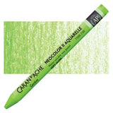 Pack of 10 Caran D’ache Neocolor II Yellow Green crayons, ideal for vibrant artwork and versatile creative techniques.