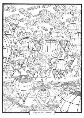 Cool Art Doodle Poster - Balloons