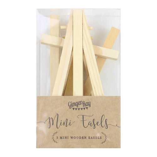 Rustic Country Mini Easels - Pack of 3