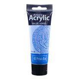 75ml tube of Phoenix Acrylic paint in vibrant Pthalo Blue, ideal for artists with smooth application and great coverage.