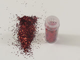 Vibrant 1kg red glitter for arts and crafts, perfect for adding shimmer to projects and safe for children's use.