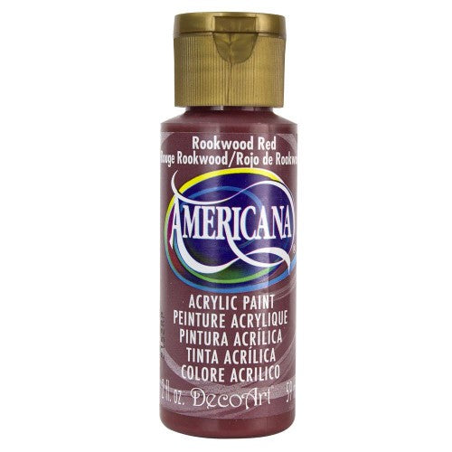 Acrylic Paint - Americana Acrylic 2oz Rockwood Red