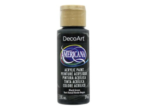 Acrylic Paint - Americana Acrylic 2oz Black Green