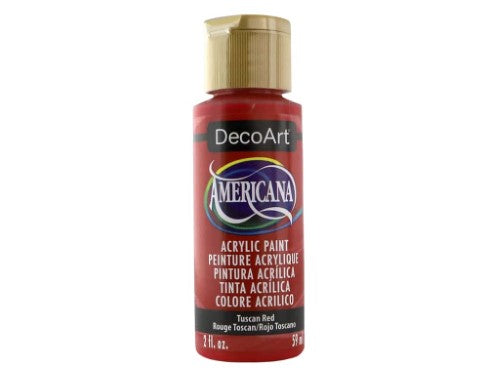 Acrylic Paint - Americana Acrylic 2oz Tuscan Red