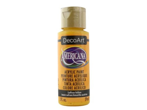 Acrylic Paint - Americana Acrylics 2oz Saffron Yellow