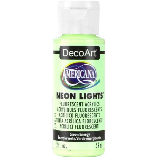 Decoart Americana Neon Lights Paints 2oz 2oz GREEN ENERGY