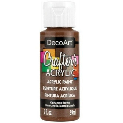 Acrylic Paint - Crafters Acrylic 2oz Cinnamon Brown