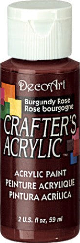 Acrylic Paint - Crafters Acrylic 2oz Burgundy Rose