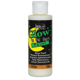 Decoart 4oz Glow In The Dark Medium for creating luminous art on various surfaces like wood, canvas, and fabric.