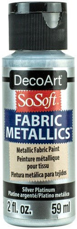 Decoart Sosoft Metallic Paint 2oz 2oz SILVER PLATINUM