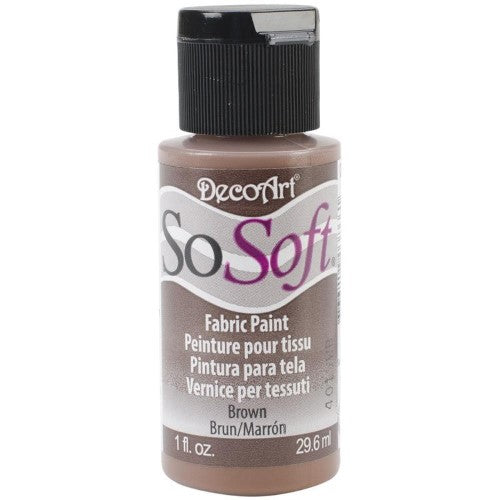 So Soft Fabric Acrylic 1oz Brown