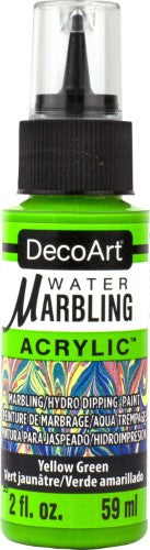 Decoart Water-Marbling Paint 59ml 2oz YELLOW GREEN