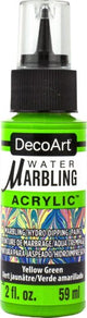 Decoart Water-Marbling Paint 59ml 2oz YELLOW GREEN