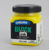 Ink - Derivan Block Ink 250ml Yellow