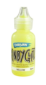 Glitter - Derivan Kindy Glitz 5 X 36ml Yellow