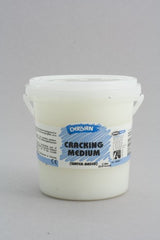 Derivan 1ltr Acrylic Cracking Medium for creating textured effects in paintings on various surfaces.