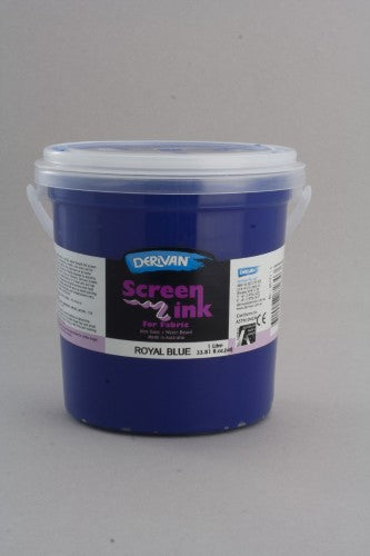 Ink - Derivan Screen Ink 1l Royal Blue