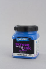 Ink - Derivan Screen Ink 250ml Flourescent Blu