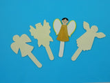 Wood Craft Stick Angels (4)