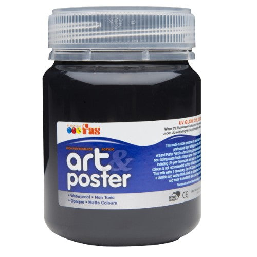 Fas A&P 250ml Burgundy Poster Paint, vibrant and non-toxic, perfect for artists and DIY projects.