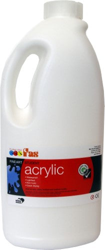 Acrylic Paint - Fas Student Acrylic 2ltr White