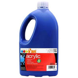 Fas Student Acrylic 2ltr in Warm Blue, vibrant non-toxic paint ideal for versatile artistic expression and mixing.