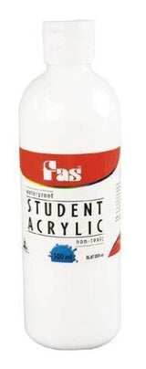 Acrylic Paint - Fas Student Acrylic 500ml White