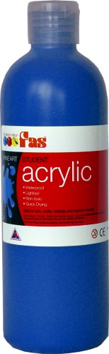 Acrylic Paint - Fas Student Acrylic 500ml Cool Blue