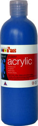 Fas Student Acrylic 500ml in Cool Blue, vibrant and non-toxic paint ideal for various artistic projects and techniques.