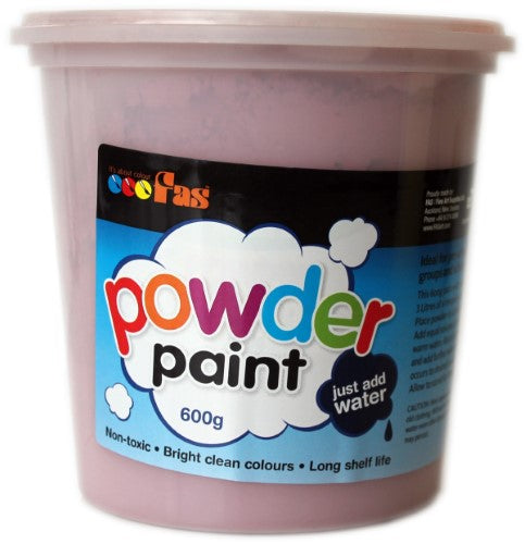 Fas School Tempera Powder 600gm in Burgundy, non-toxic paint for vibrant art projects, ideal for children aged 2 and up.