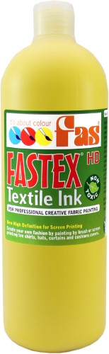 Heat Set Ink - Fas Textile Ink 1ltr Yellow