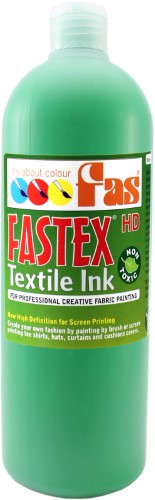 Heat Set Ink - Fas Textile Ink 1ltr Green