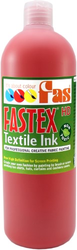 Heat Set Ink - Fas Textile Ink 1ltr Crimson