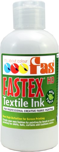 250ml Fastex Textile Ink Extender enhances colors and durability for vibrant fabric printing projects.