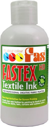 Heat Set Ink - Fas Textile Ink 250ml Silver