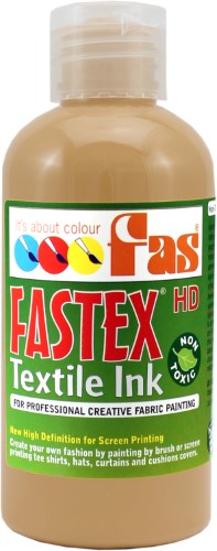 Heat Set Ink - Fas Textile Ink 250ml Gold