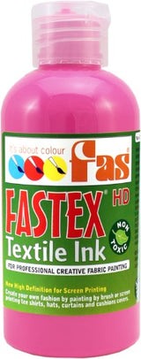 Heat Set Ink - Fas Textile Ink 250ml Fluo Pink