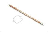 Multi-Pastel Chalk Pencil White for artists, crafted from Incense Cedar, acid-free, and ideal for vibrant pastel art.