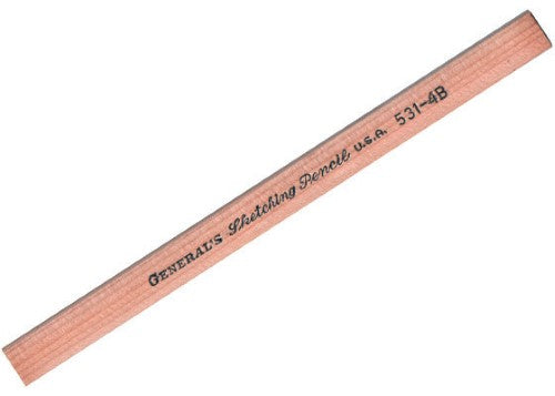 General Flat Sketching Pencil 4b (12 Per Pack)