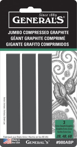 Compress Jumbo Graphite Assorted (3pc Bl