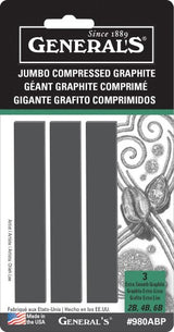 Compress Jumbo Graphite Assorted (3pc Bl