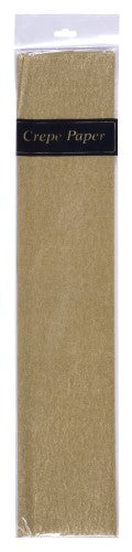 Brown crepe paper roll, 50cm x 2m, ideal for crafts and decorations with rich color and superb texture.