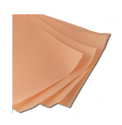 Light peach tissue paper set of 10 sheets, 500x750mm, perfect for elegant gift wrapping and creative projects.