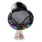 Multi-coloured embellished hen party bride hat, perfect for making the bride-to-be feel special at celebrations.