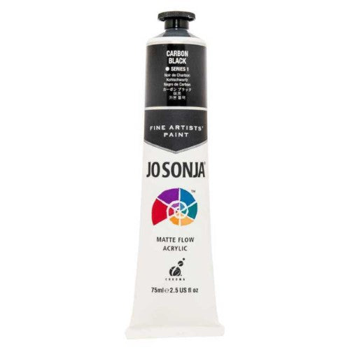 Acrylic Paint - Jo Sonja's 75ml Carbon Black