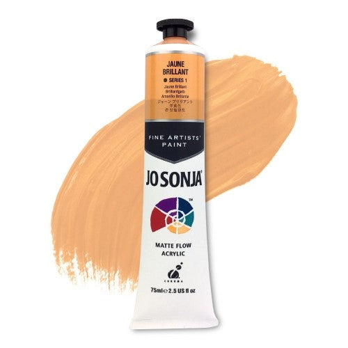 Acrylic Paint - Jo Sonja's 75ml Jaune Brilliant