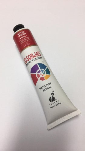 Acrylic Paint - Jo Sonja's 75ml Napthol Crimson