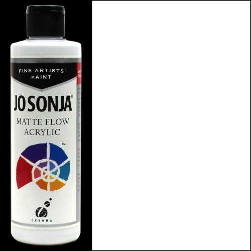 Jo Sonja's 250ml Titanium White Acrylic Paint offers smooth application, vibrant color, and a matte finish for lasting art.